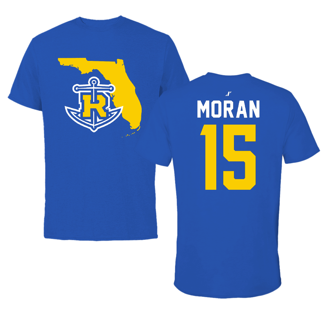 Rollins College Volleyball Blue State Tee - #15 Makayla Moran