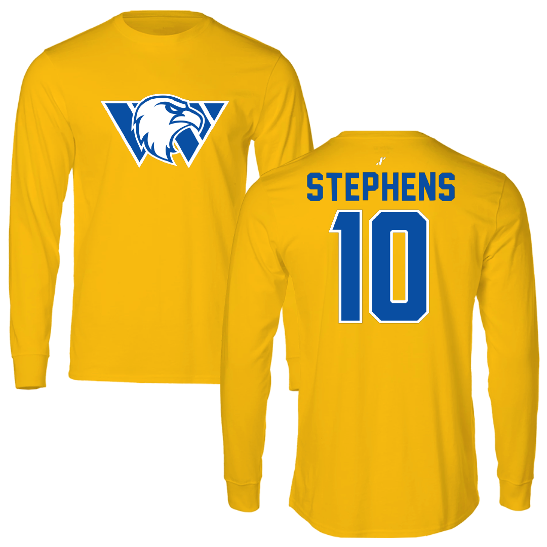 Williams Baptist University Baseball Gold Long Sleeve - #10 Davis Stephens