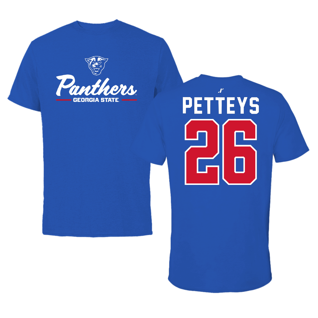 Georgia State University Baseball Blue General Tee - #26 Will Petteys