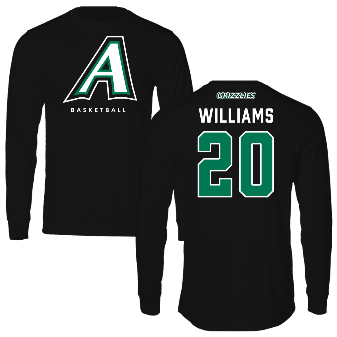 Adams State University Basketball Black Block Long Sleeve - #20 Luke Williams