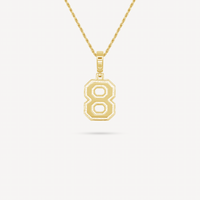 Gold Presidents Pendant and Chain - #8 Trey Hedden