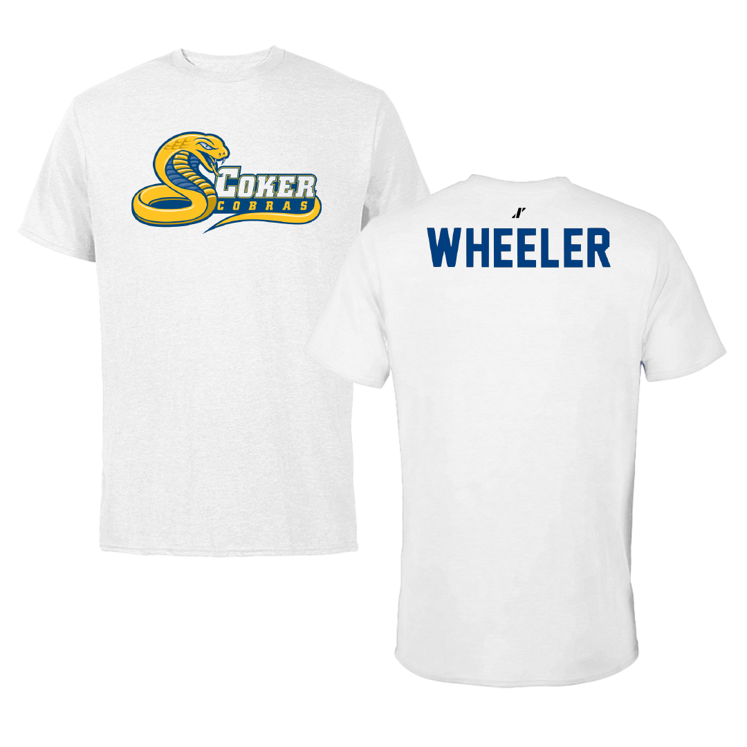 Coker University Wrestling White Tee - Wyatt Wheeler