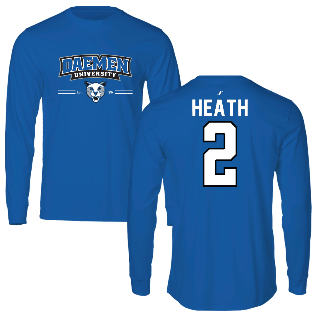 Daemen University Basketball Blue General Performance Long Sleeve - #2 Ryan Heath