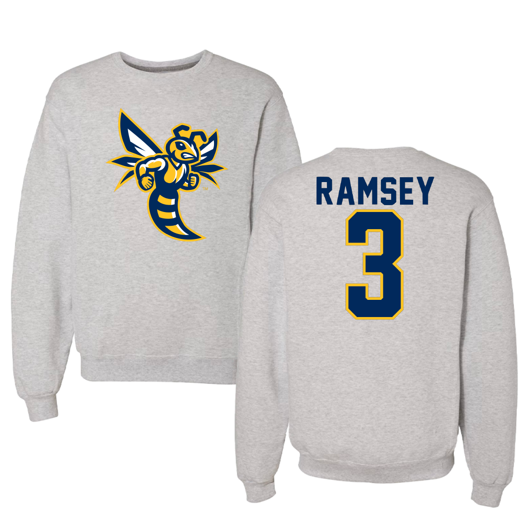 Emory & Henry College Basketball Gray Crewneck - #3 Lyndie Ramsey