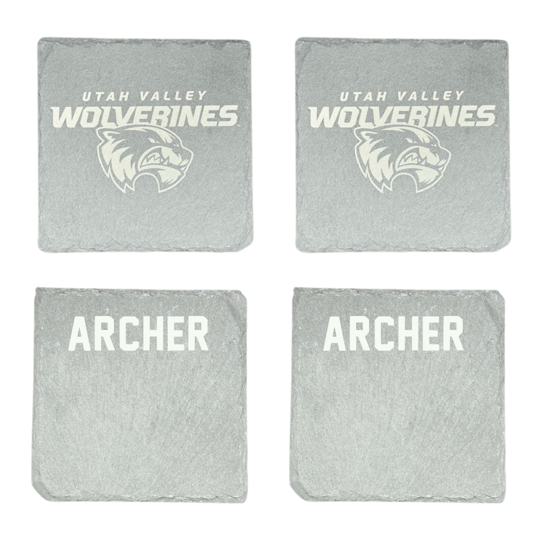 Utah Valley University TF and XC Stone Coaster (4 Pack)  - Isaiah Archer