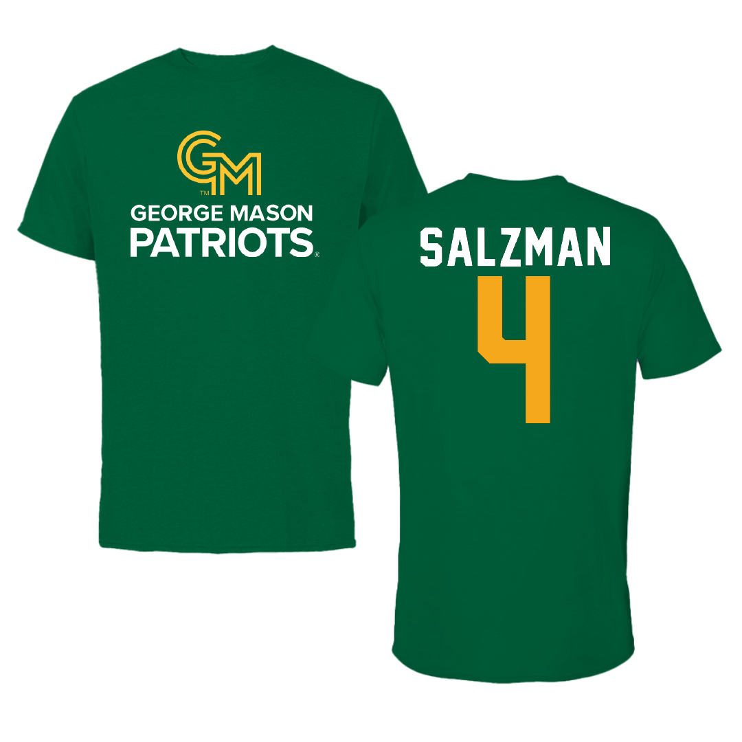 George Mason University Softball Green Patriots Tee - #4 Emma Salzman