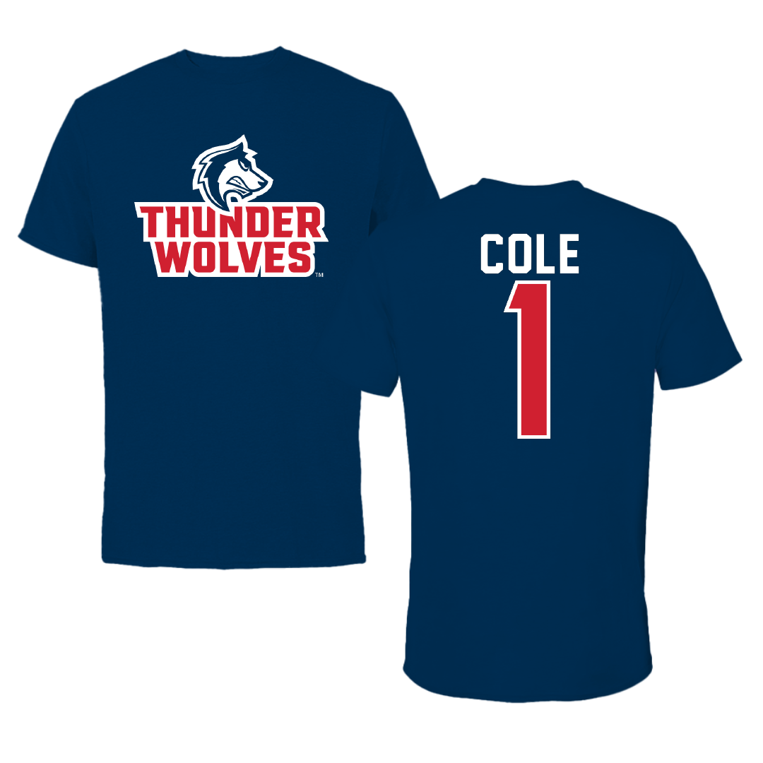 Colorado State University-Pueblo Softball Navy Tee - #1 Caitlyn Cole