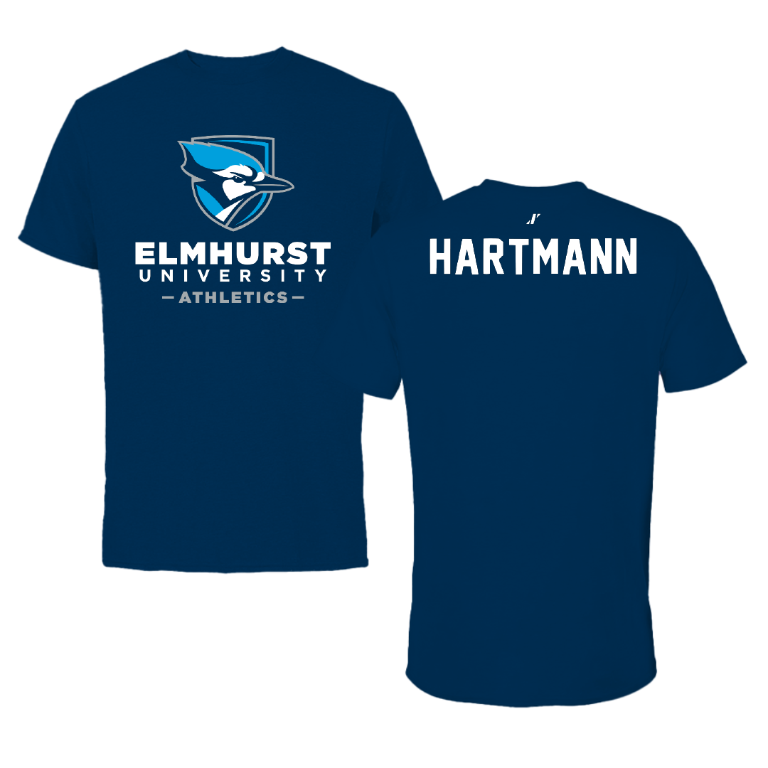 Elmhurst University TF and XC Navy Performance Tee - Sadie Hartmann