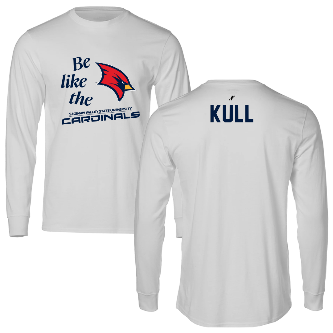 Saginaw Valley State University Swimming & Diving Light Gray Be Like Us Long Sleeve - David Kull