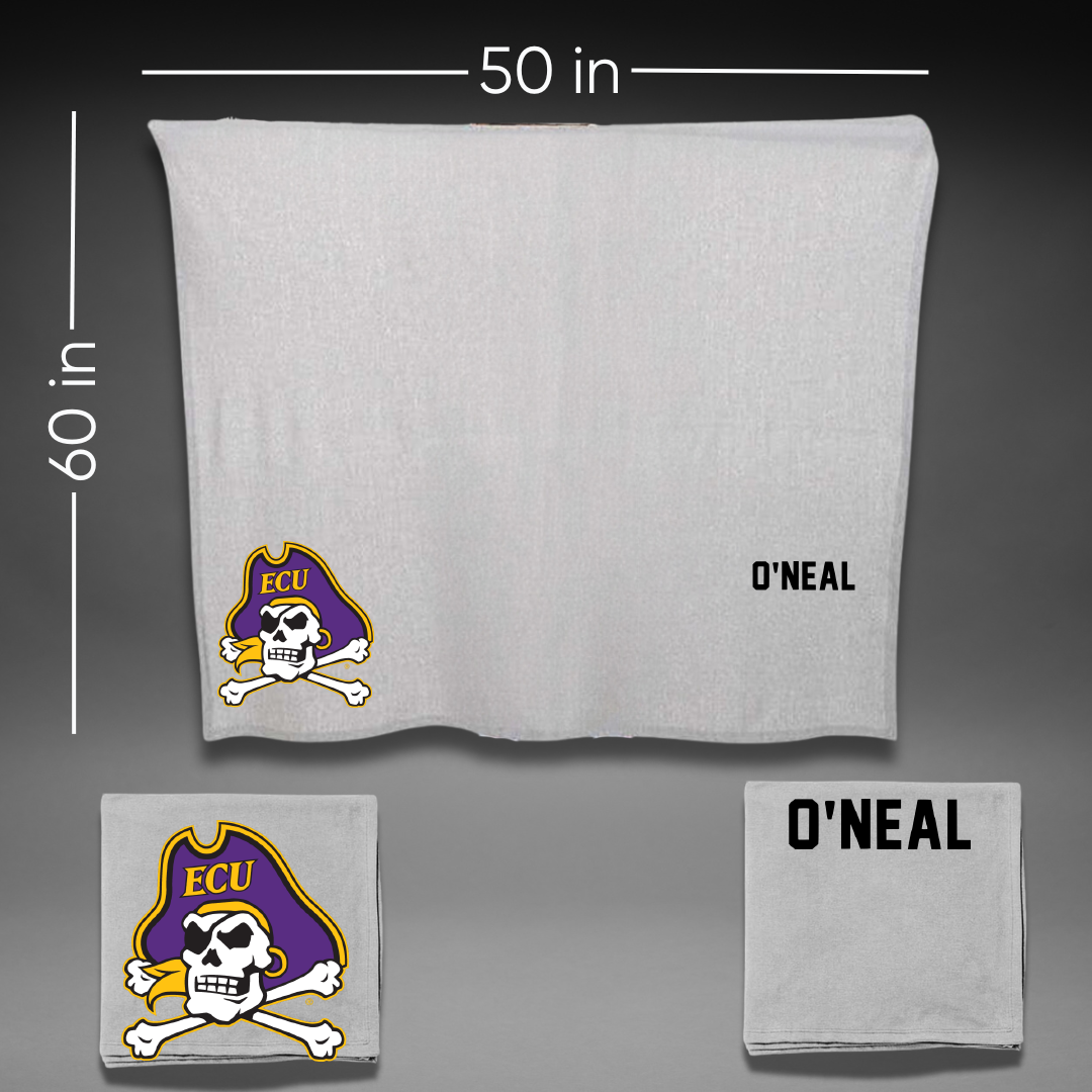East Carolina University Golf Gray Blanket - Nathan O'Neal