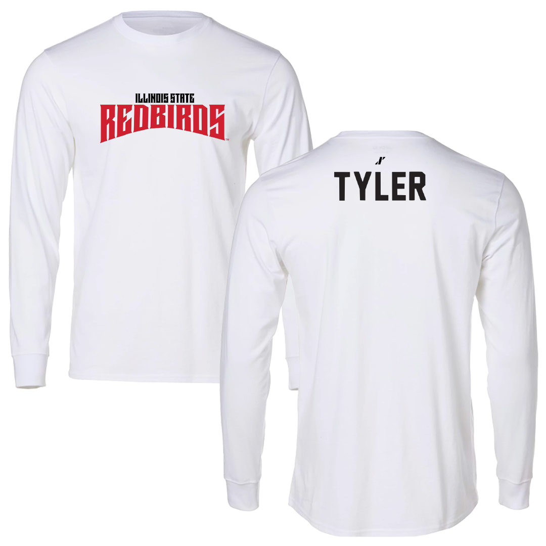 Illinois State University Swimming & Diving White Classic Performance Long Sleeve - Chloe Tyler