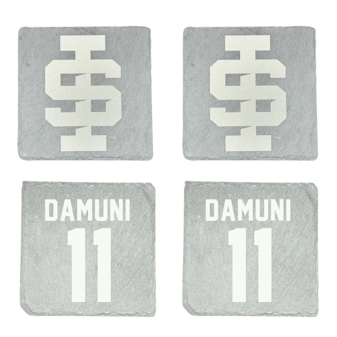 Idaho State University Football Stone Coaster (4 Pack)  - #11 Junior Damuni