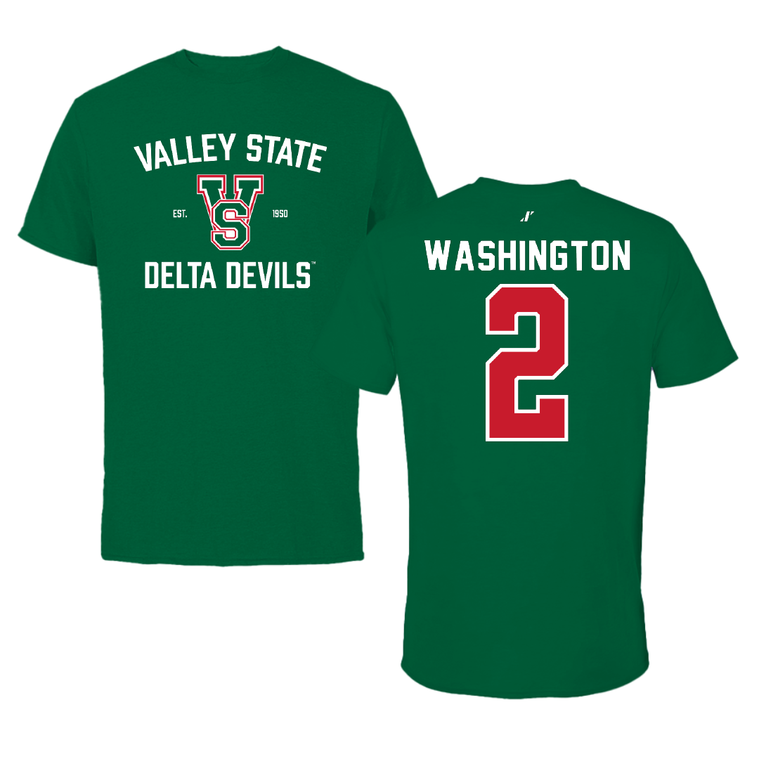 Mississippi Valley State University Soccer Green General Tee - #2 Bailee Washington