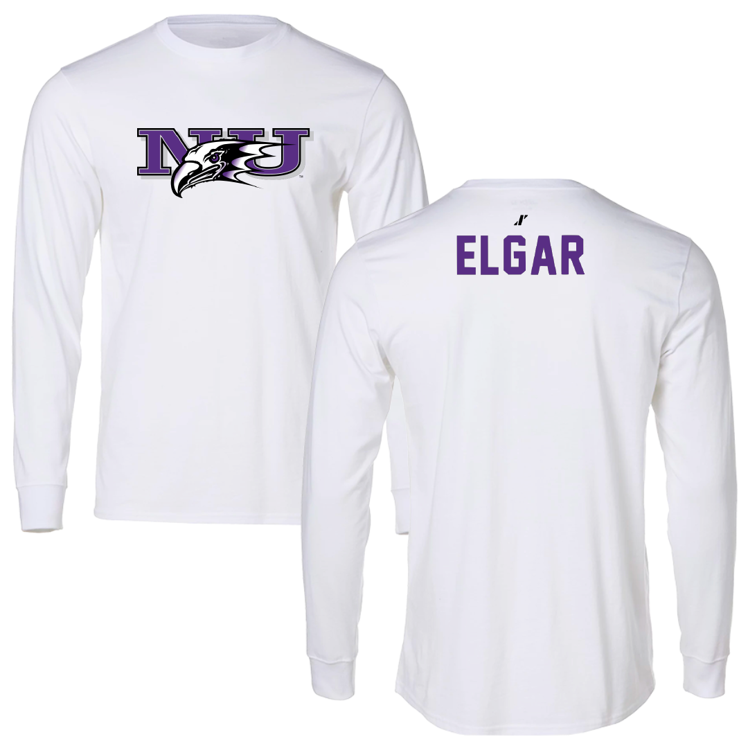 Niagara University Swimming & Diving White Long Sleeve - Keith Elgar