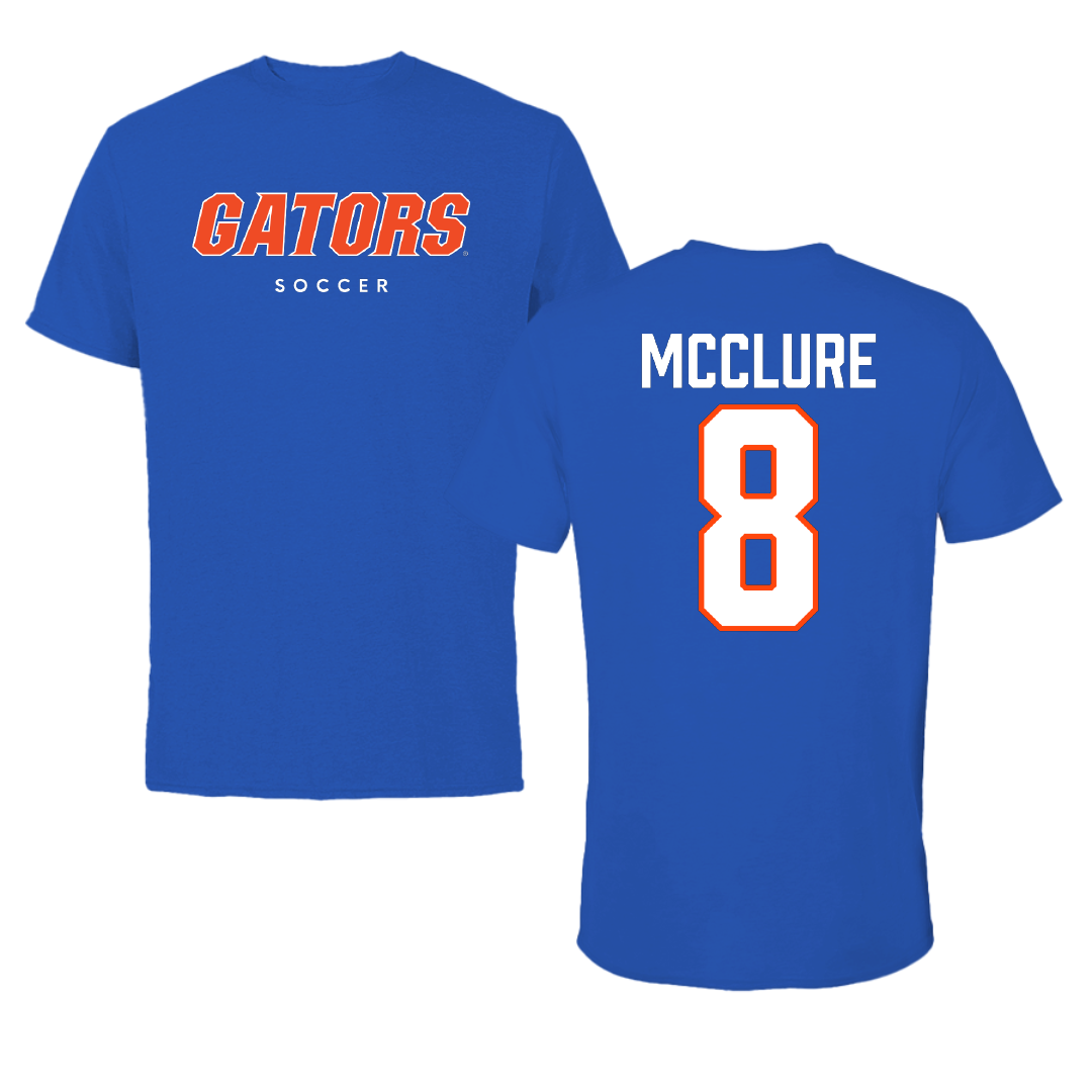 University of Florida Soccer True Royal Tee - #8 Charlotte McClure