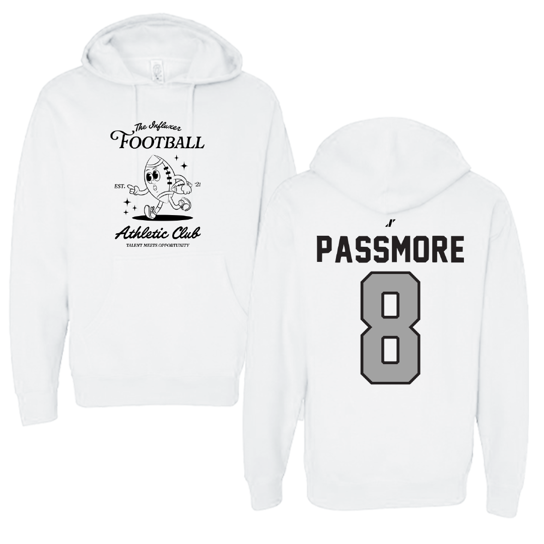 Football White Influxer Athletic Club Hoodie - #8 Jeramy Passmore