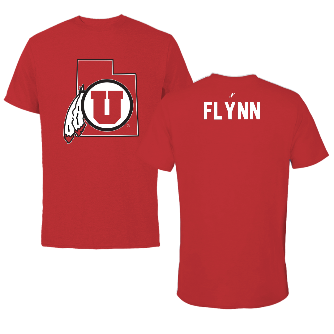 University of Utah Swimming & Diving Red State Performance Tee - Kelson Flynn