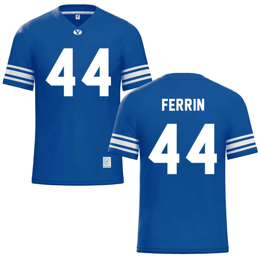 Brigham Young University Blue Football Jersey - #44 Will Ferrin