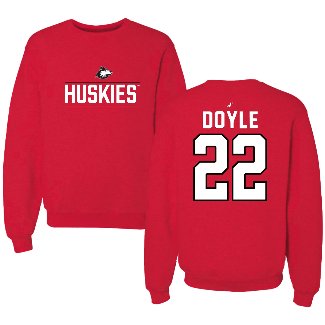 Northern Illinois University Basketball Red General Crewneck - #22 Alecia Doyle