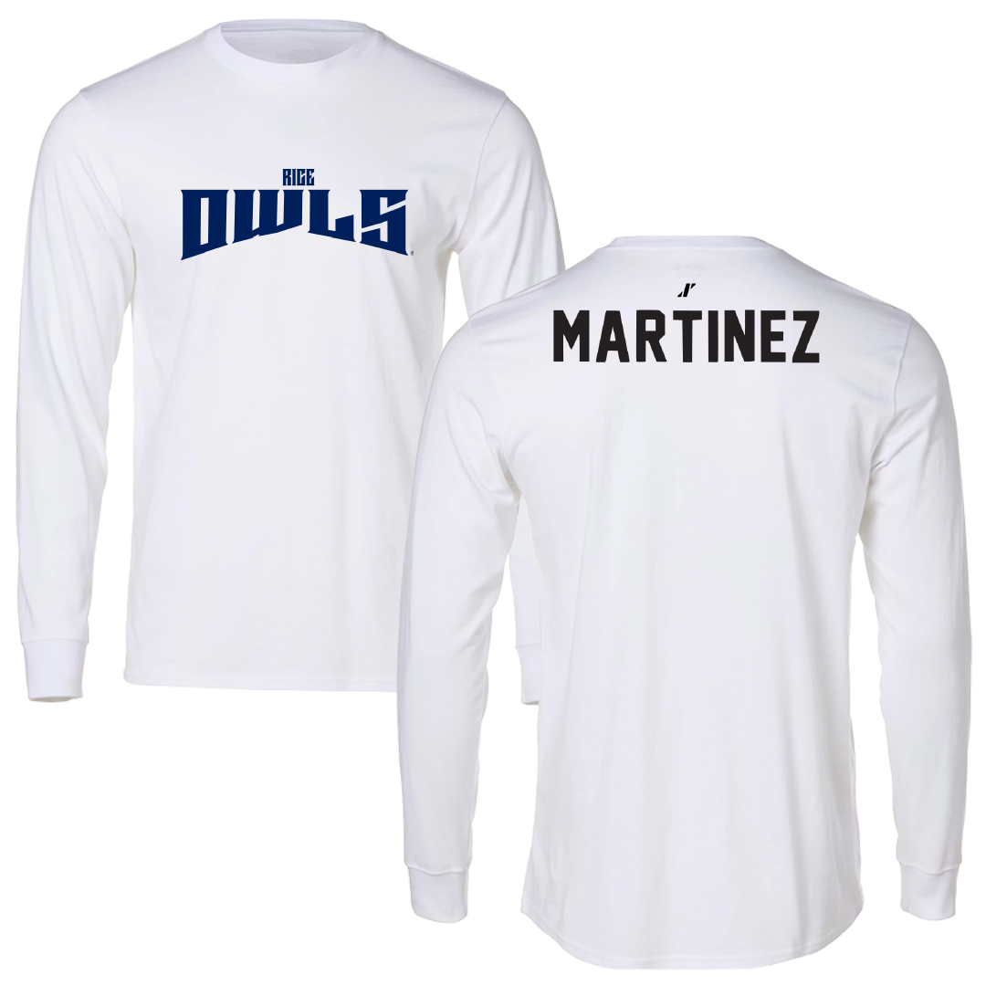 Rice University Tennis White Classic Long Sleeve - Fernanda Martinez