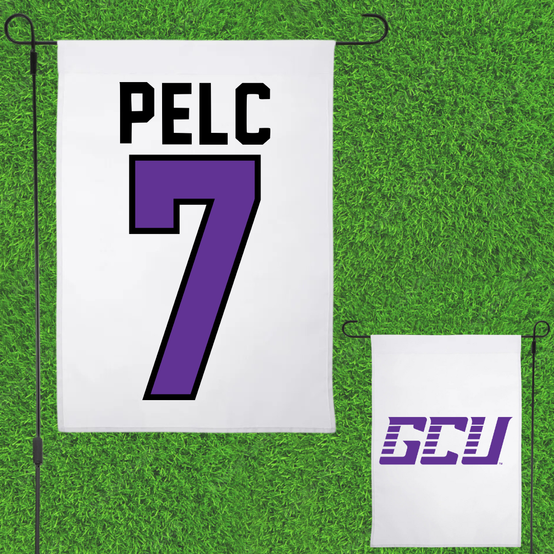 Grand Canyon University Baseball White Garden Flag - #7 Eddy Pelc