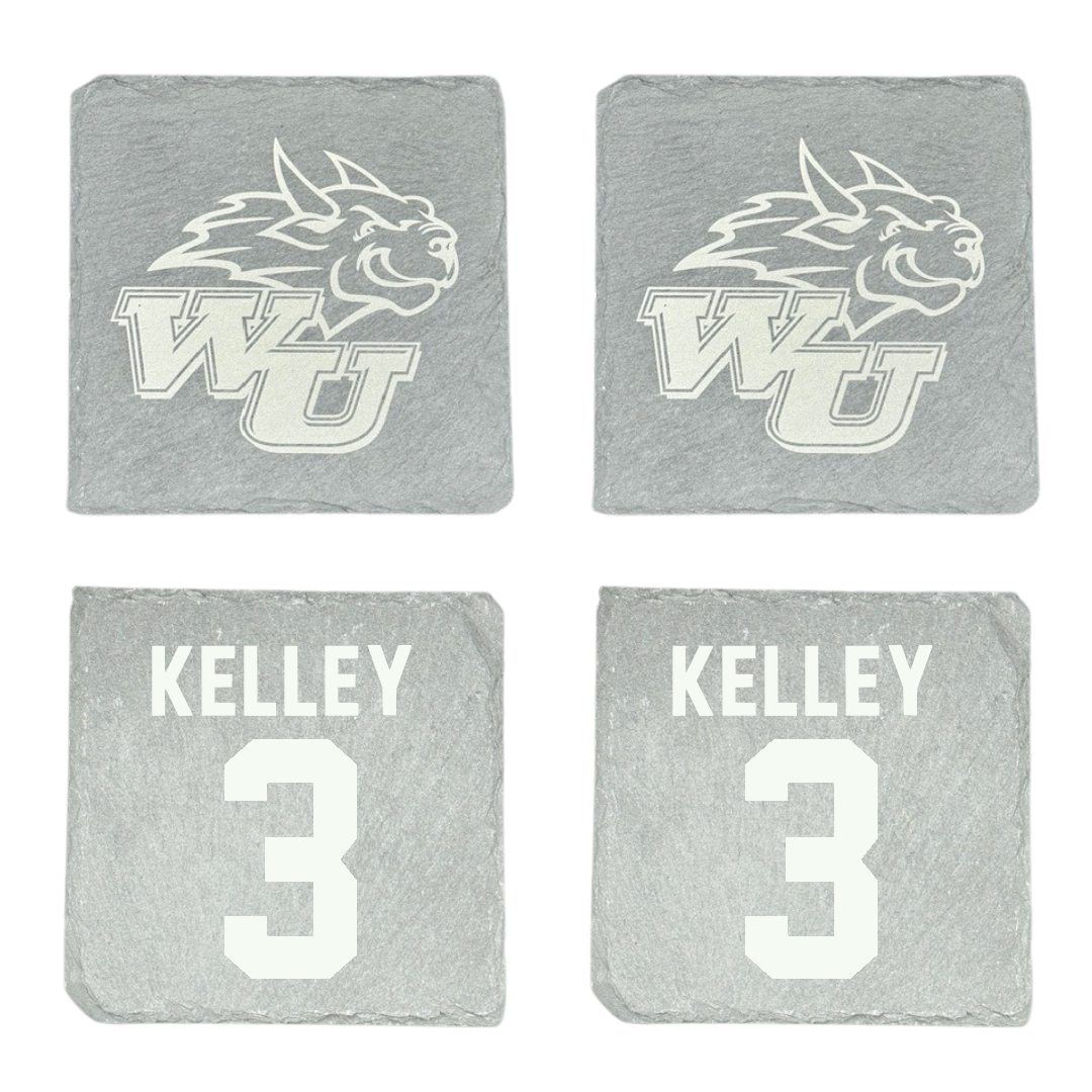 Webster University Basketball Stone Coaster (4 Pack)  - #3 Cooper Kelley
