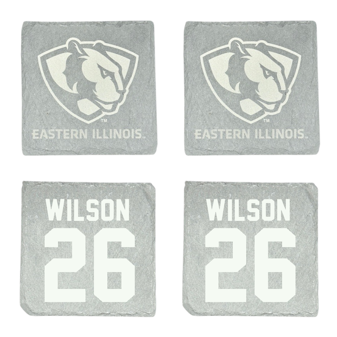 Eastern Illinois University Football Stone Coaster (4 Pack)  - #26 Makhi Wilson