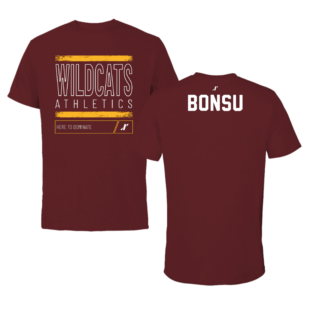 Bethune-Cookman University TF and XC Maroon Dominate Performance Tee - Amma Bonsu
