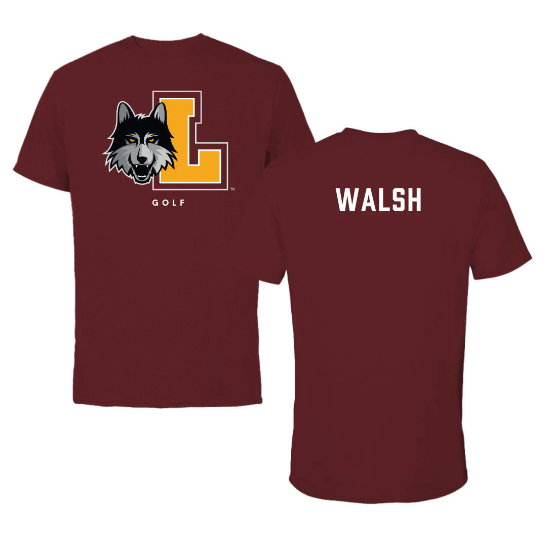 Loyola University-Chicago Golf Maroon Mascot Performance Tee - Ryan Walsh