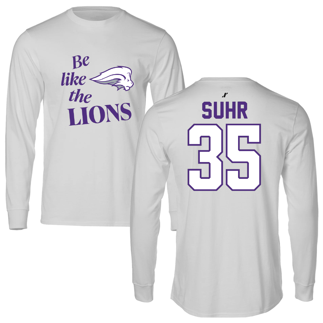 Nelson University Soccer Light Gray Be Like Us Performance Long Sleeve - #35 Breanna Suhr