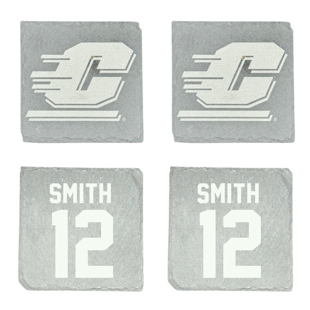 Central Michigan University Basketball Stone Coaster (4 Pack)  - #12 Riley Smith