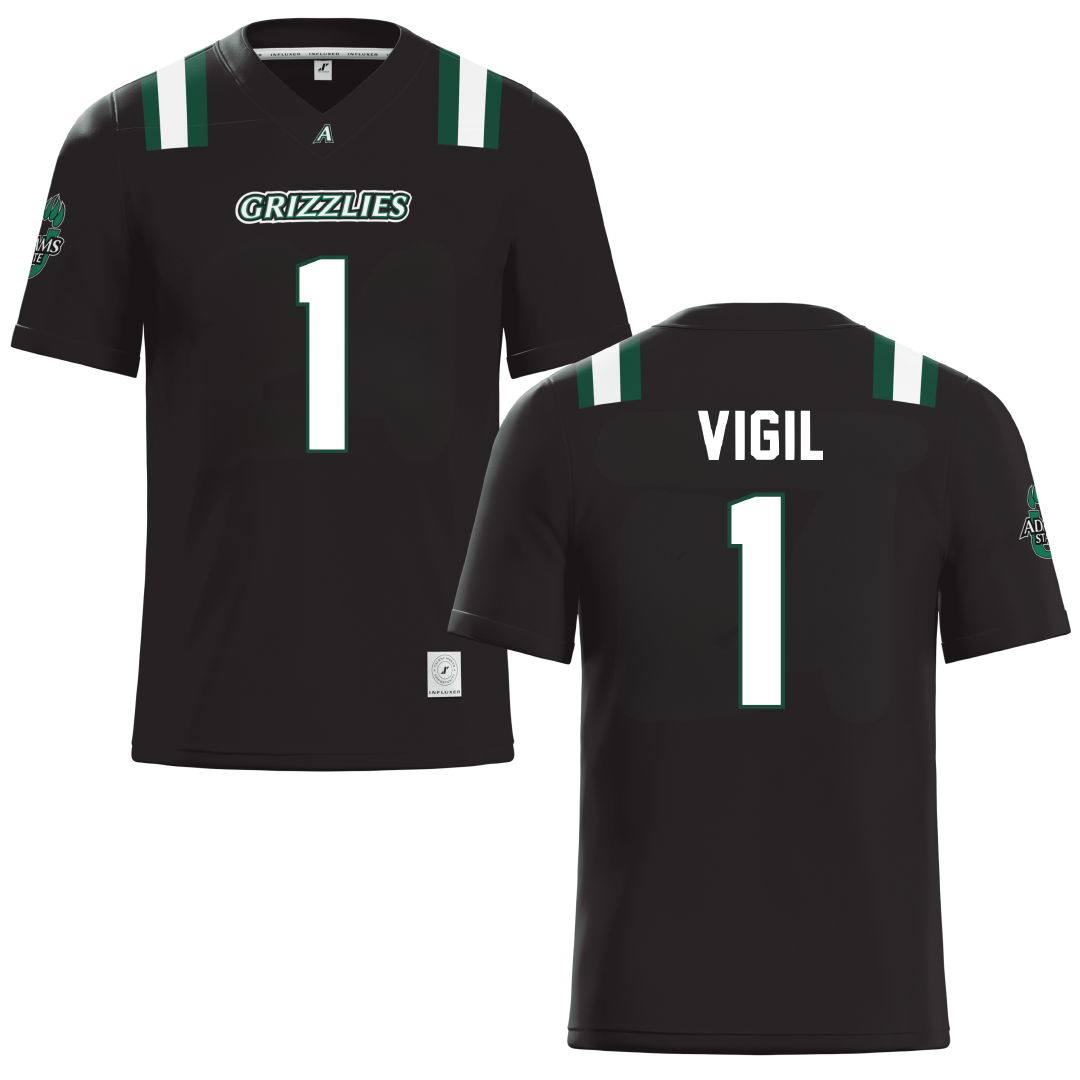 Adams State University Black Football Jersey - Jonah Vigil