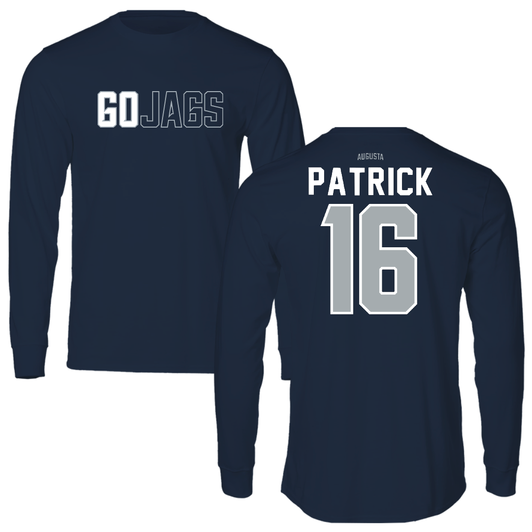 Augusta University Baseball Navy Performance Long Sleeve - #16 Ryan Patrick