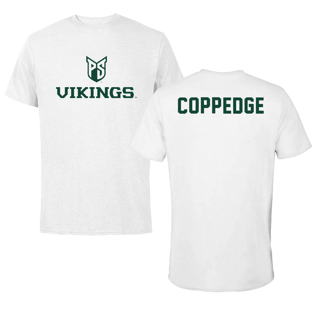 Portland State University TF and XC White Performance Tee - Daniel Coppedge