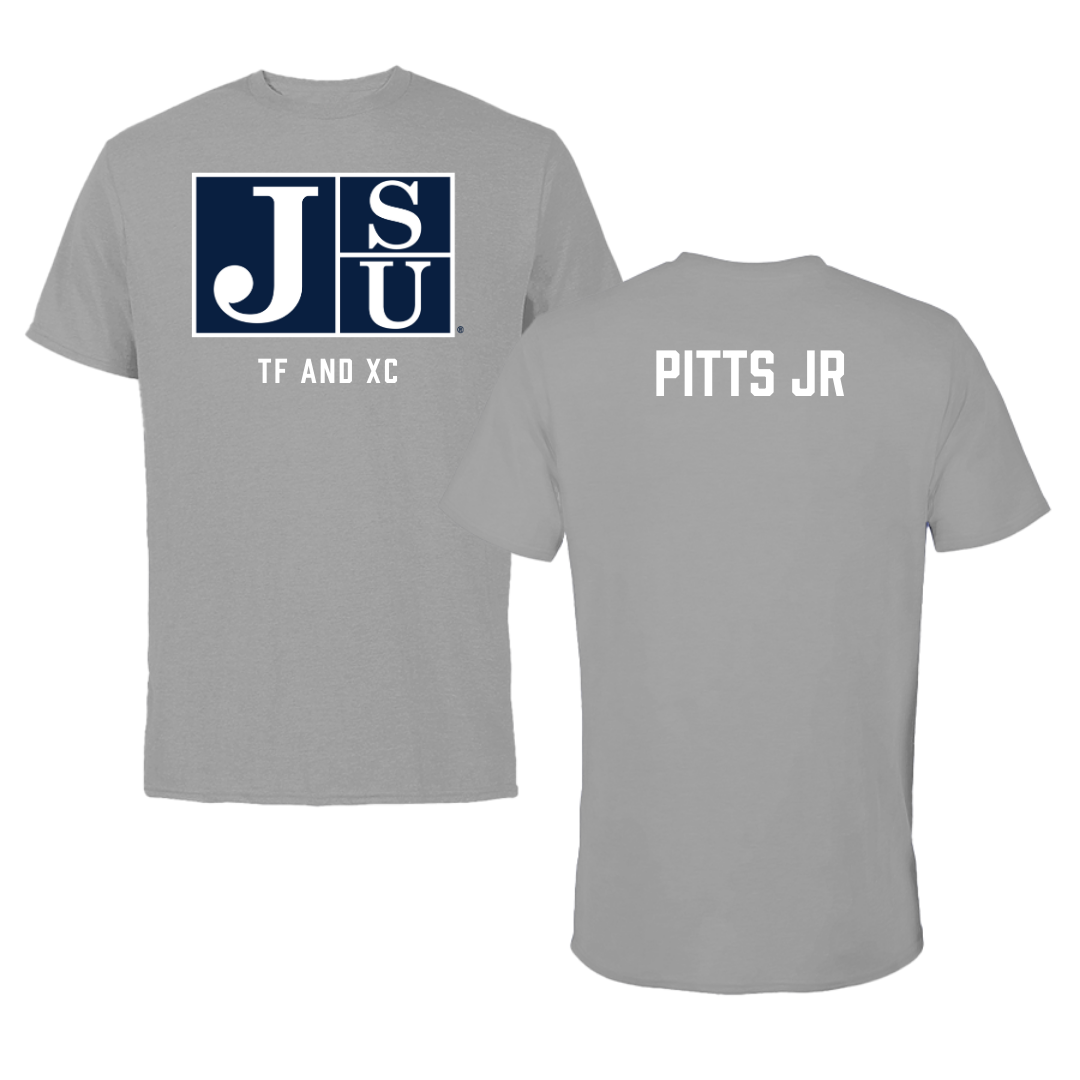 Jackson State University TF and XC Gray Tee - Sedgwrick Pitts Jr