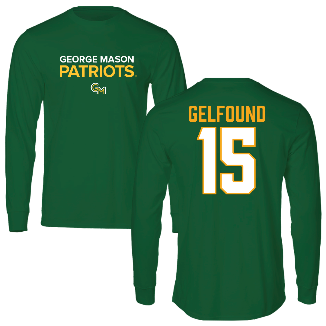 George Mason University Volleyball Green Long Sleeve - #15 Gabriella Gelfound