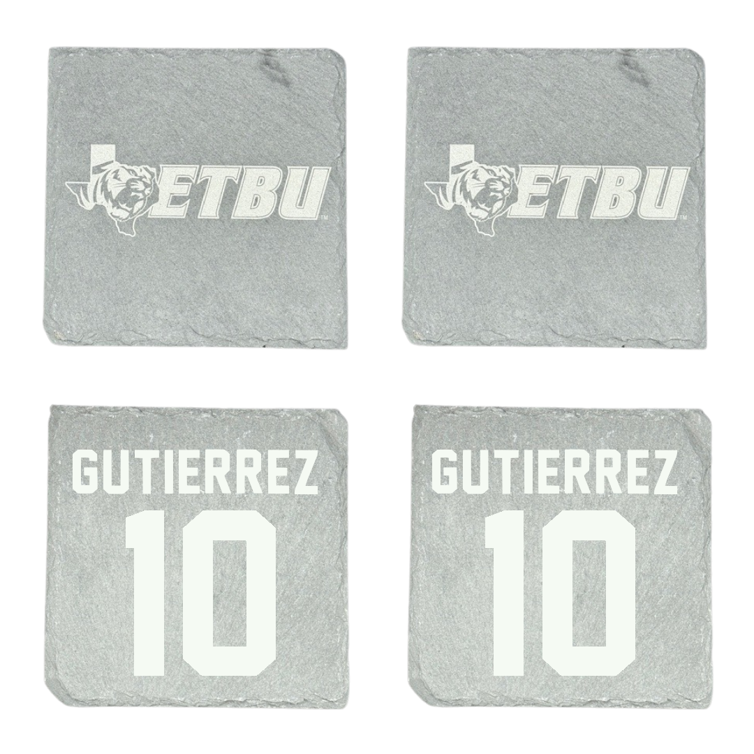East Texas Baptist University Soccer Stone Coaster (4 Pack)  - #10 Analissa Gutierrez
