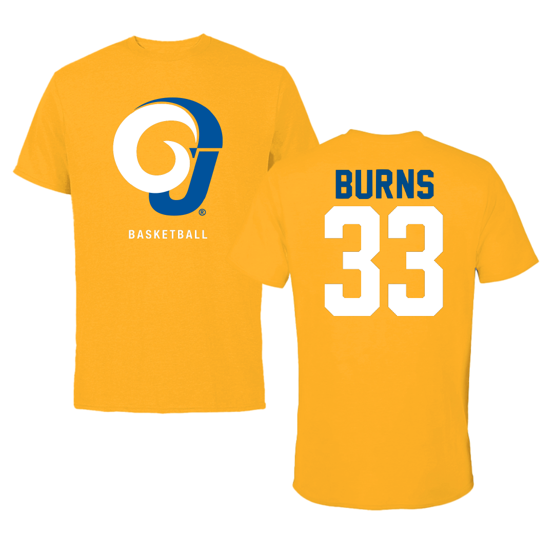 Angelo State University Basketball Gold Tee - #33 Addy Burns