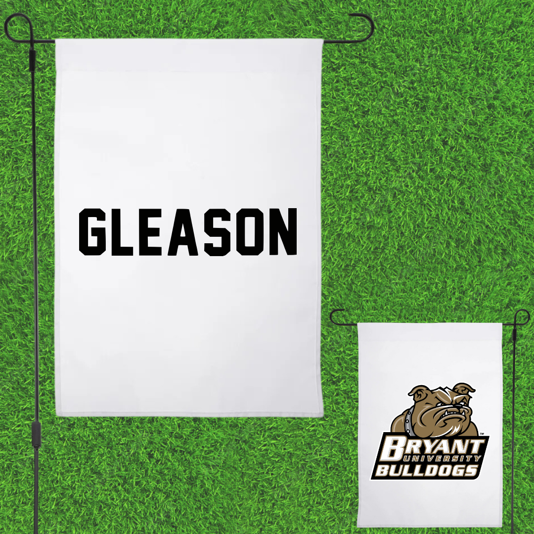 Bryant University TF and XC White Garden Flag - Andrew Gleason