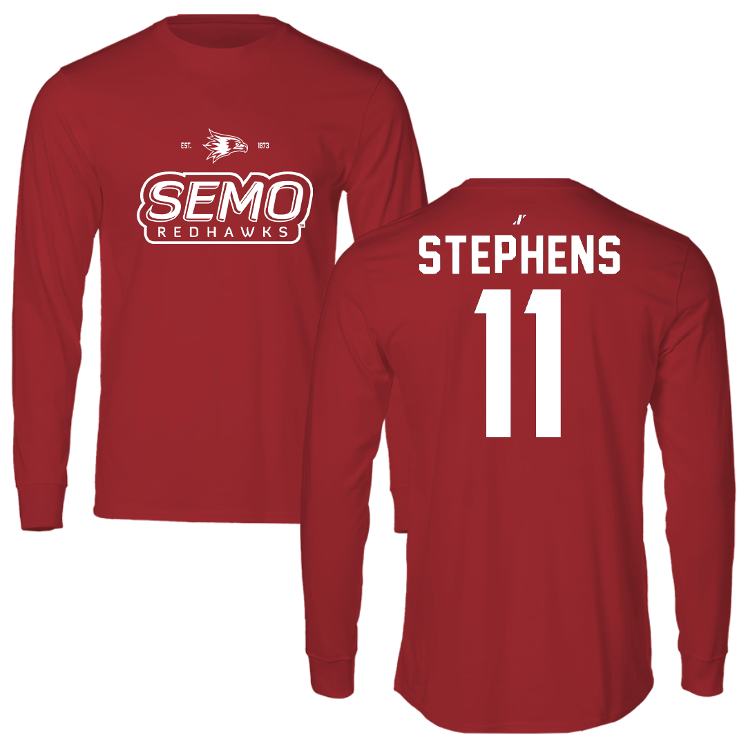 Southeast Missouri State University Basketball Canvas Red General Long Sleeve - #11 Abby Stephens