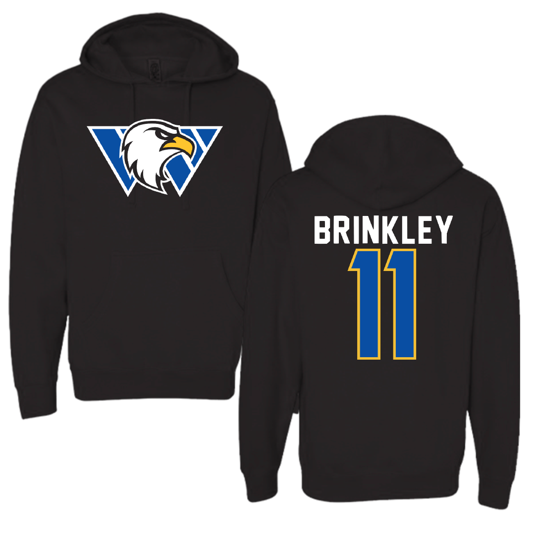 Williams Baptist University Baseball Black Hoodie - #11 Connor Brinkley