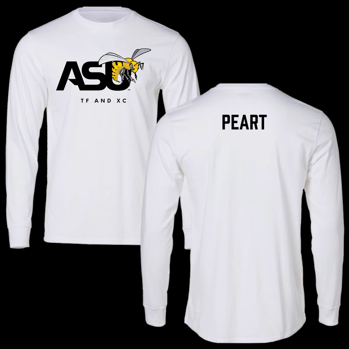 Alabama State University TF and XC White Performance Long Sleeve - Shawna-kay Peart