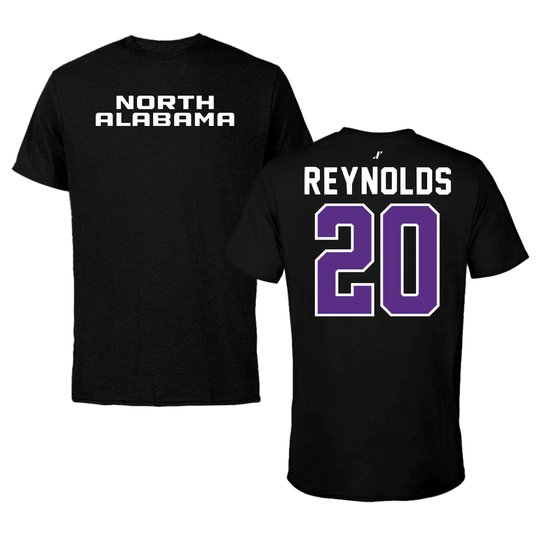 University of North Alabama Soccer Black Performance Tee - #20 Maddie Reynolds