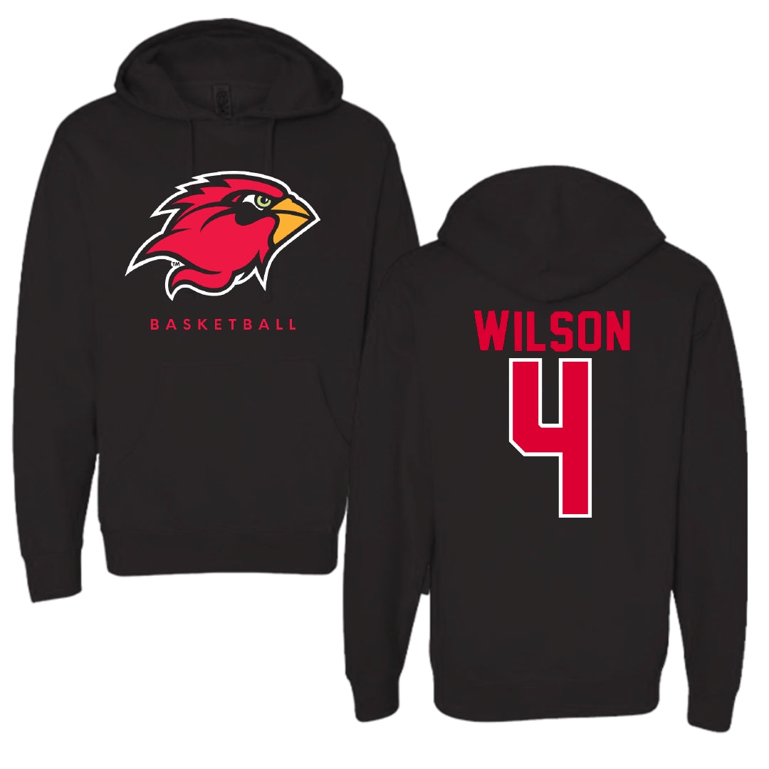 Lamar University Basketball Black Hoodie - #4 Kamryn Wilson