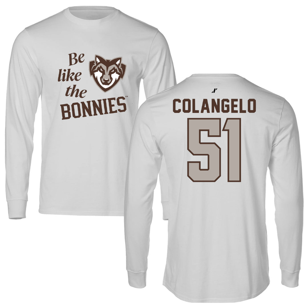 St. Bonaventure University Lacrosse Light Gray Be Like Us Performance Long Sleeve - #51 Brit Colangelo