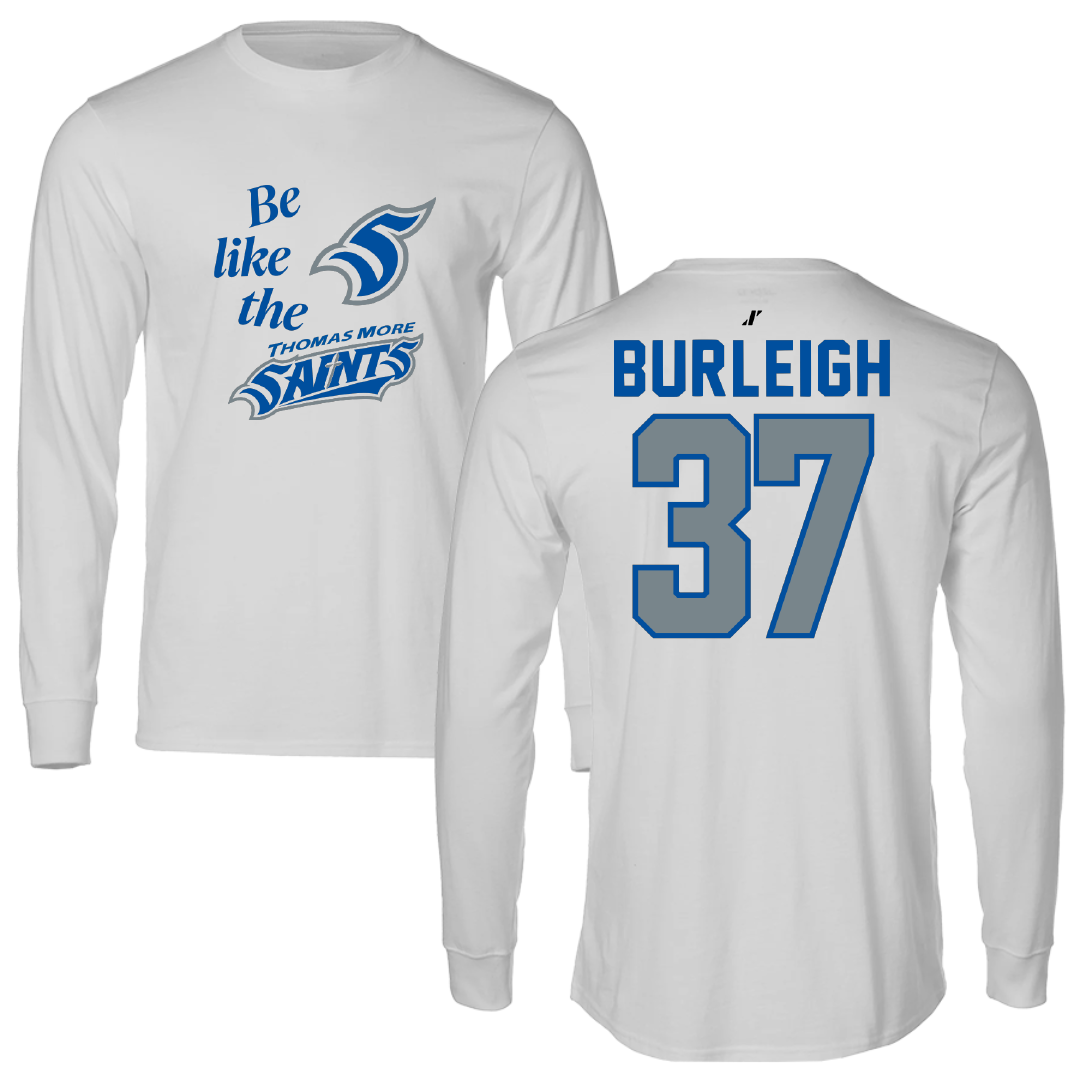 Thomas More University Football Light Gray Be Like Us Long Sleeve - #37 Davis Burleigh