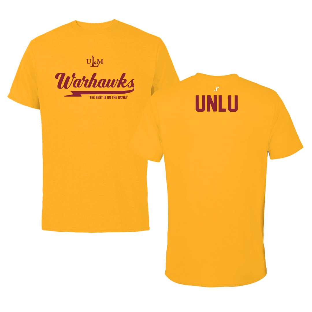 University of Louisiana Monroe TF and XC Gold General Performance Tee - Ali Unlu