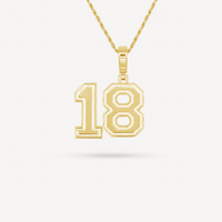 Gold Presidents Pendant and Chain - #18 Ethan Ward