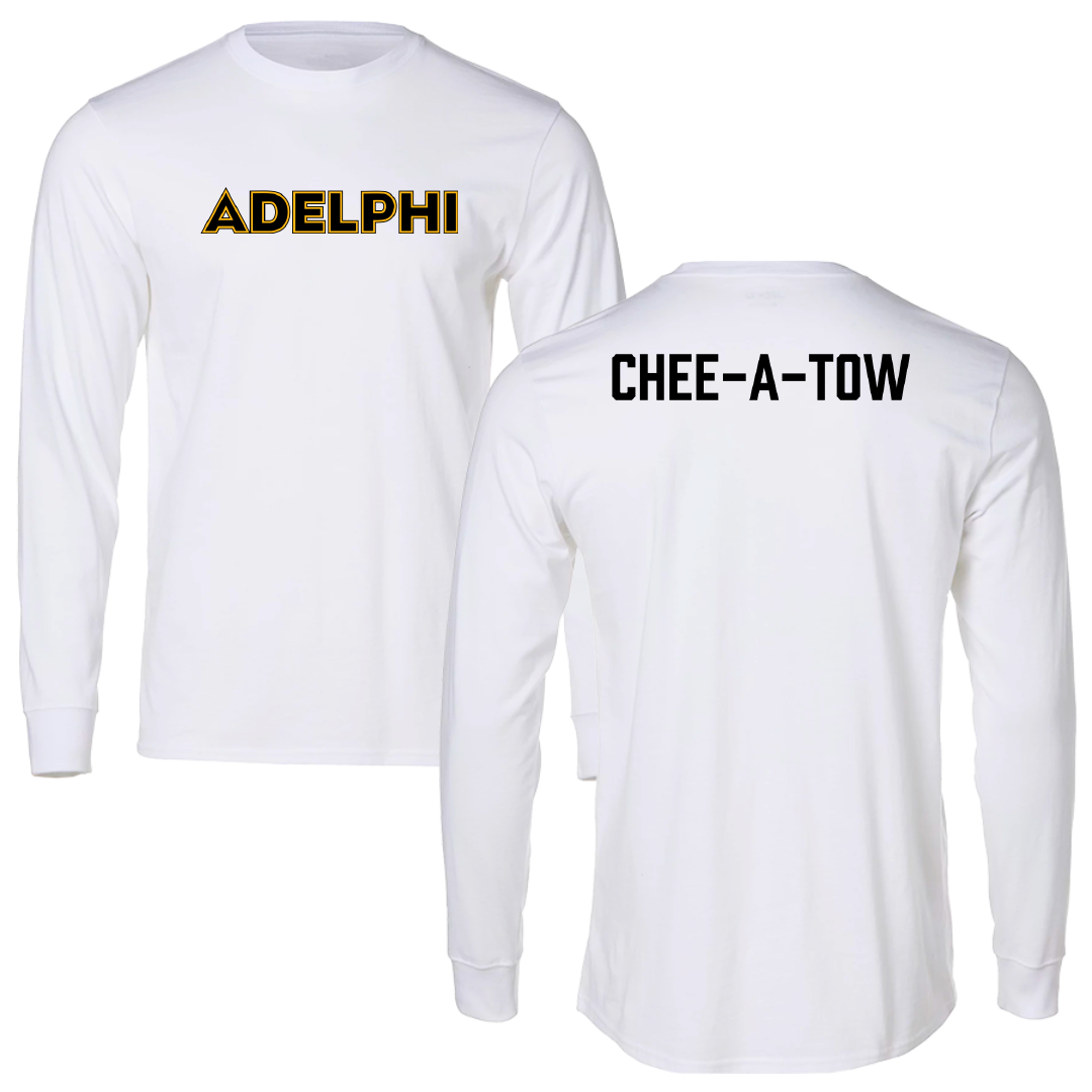 Adelphi University Swimming & Diving White Performance Long Sleeve - Jake Chee-A-Tow