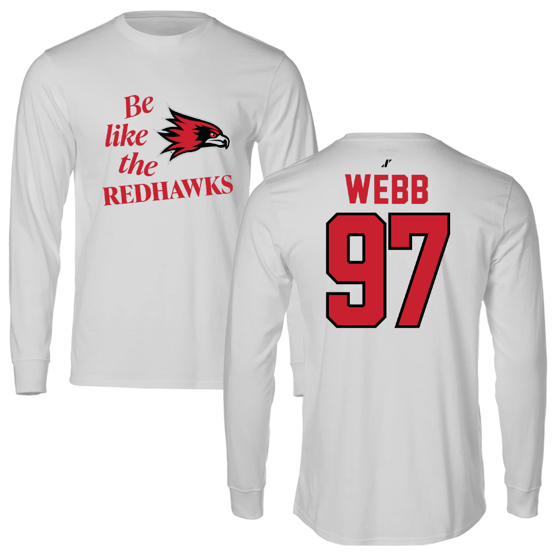 Southeast Missouri State University Football Light Gray Be Like Us Performance Long Sleeve - #97 Caleb Webb